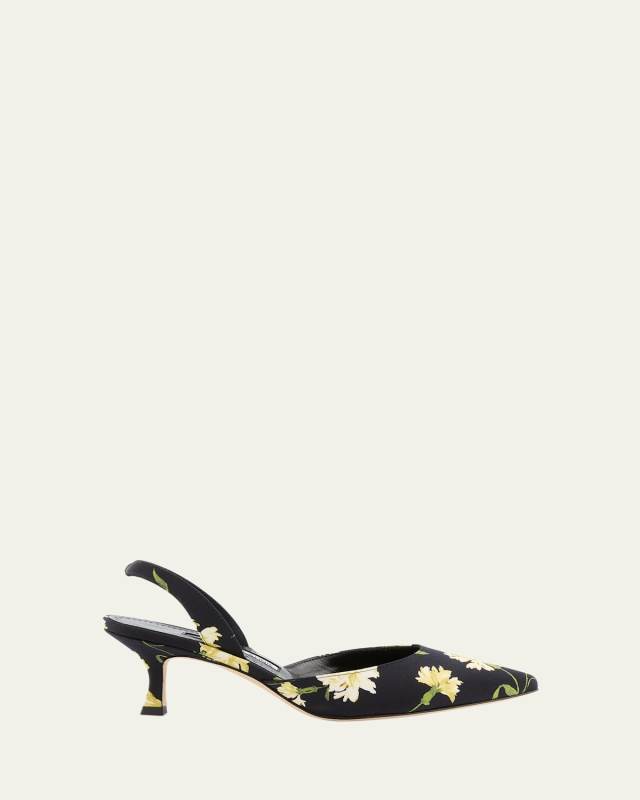 Carolyne Floral Slingback Pumps